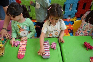 Özdilek Eskişehir’de Eğlenceli Çorap Kukla Atölyesi