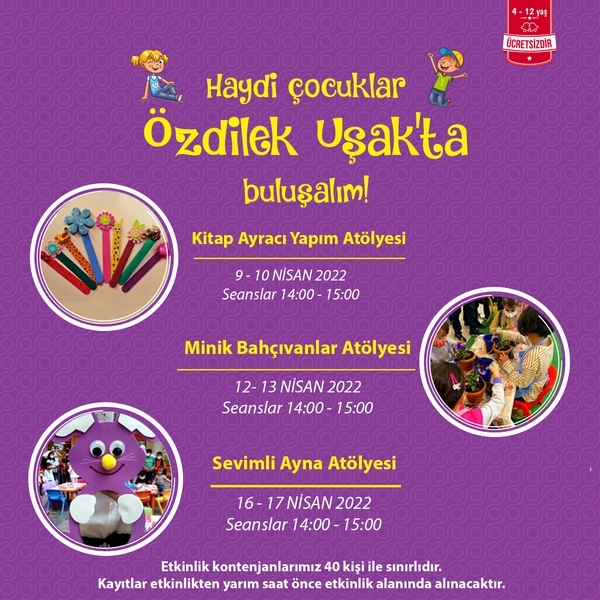 Ara Tatil Etkinliklerinde Özdilek Uşak'ta Buluşalım!
