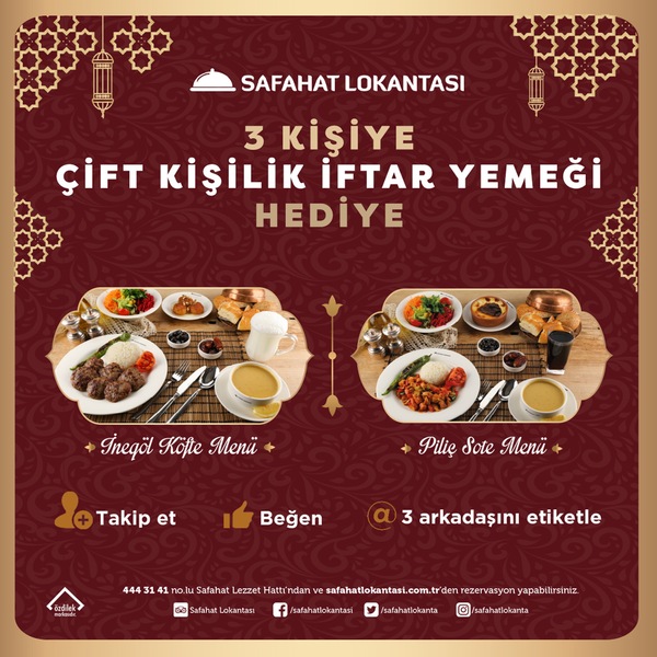 Ramazan Hediyesi Safahat Lokantası Özdilek Afyonkarahisar’dan!