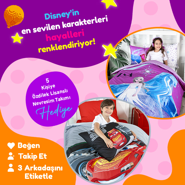 Özdilek Ev Tekstilinden Disney Lisanslı Nevresim Takımı Hediyesi!