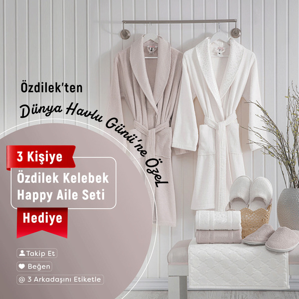 Özdilek'ten 3 Kişiye Özdilek Kelebek Happy Aile Seti Hediye!
