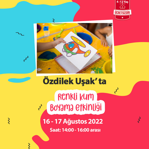 Renkli Kum Boyama Etkinliği Özdilek Uşak'ta!