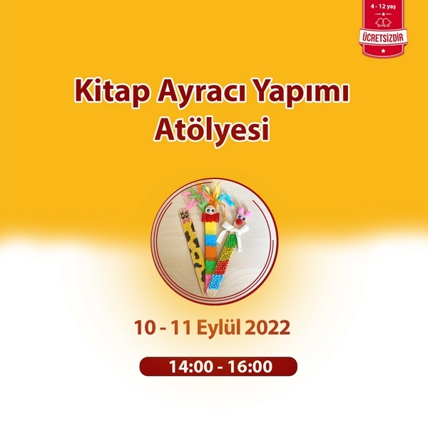 Kitap Ayracı Yapımı Atölyesi Özdilek Uşak'ta!