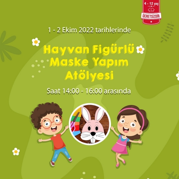 Hayvan Figürlü Maske Yapım Atölyesi Özdilek Uşak'ta
