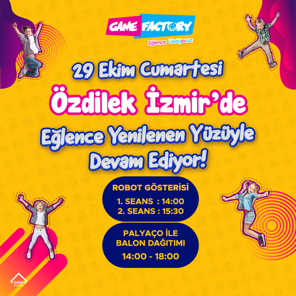Eğlence Yenilenen Yüzüyle Özdilek İzmir'de Devam Ediyor