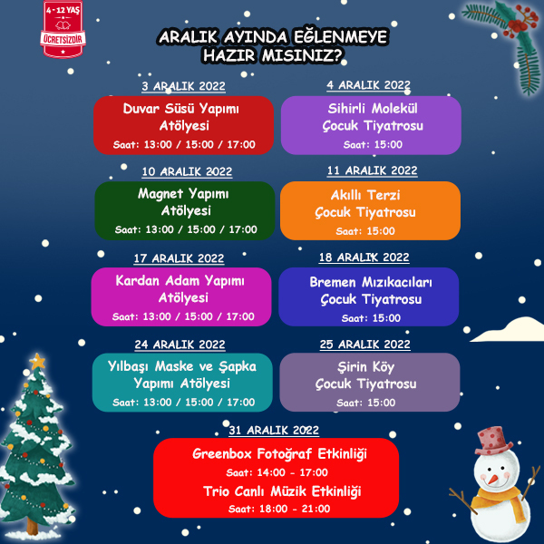 Aralık Ayında da Eğlencenin Adresi Özdilek Kocaeli!