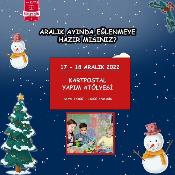 Özdilek Uşak’ta Aralık Ayına Özel Kartpostal Yapım Etkinliği