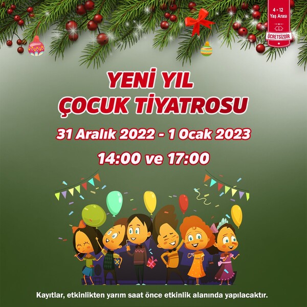 Özdilek Eskişehir'de Yeni Yıl Çocuk Tiyatrosuna Davetlisiniz!