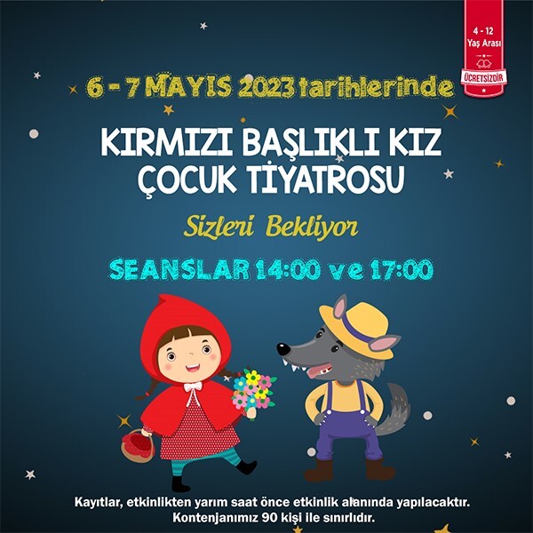 Özdilek Eskişehir'de Kırmızı Başlıklı Kız Çocuk Tiyatrosu