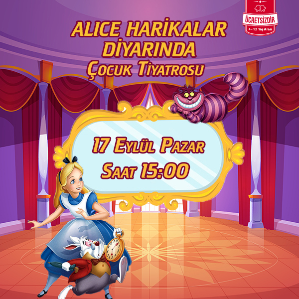 Alice Harikalar Diyarında Çocuk Tiyatrosu  Özdilek Kocaeli’de