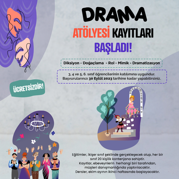 Özdilek İzmir’de Drama Atölyesi Kayıtları Başladı…