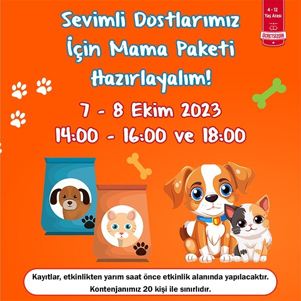 Özdilek Eskişehir'de Sevimli Dostlarımız için Mama Paketi Hazırlayalım