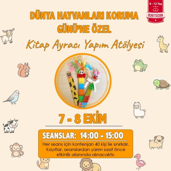 Özdilek Uşak’ta Dünya Hayvanları Koruma Günü’ne Özel Atölye