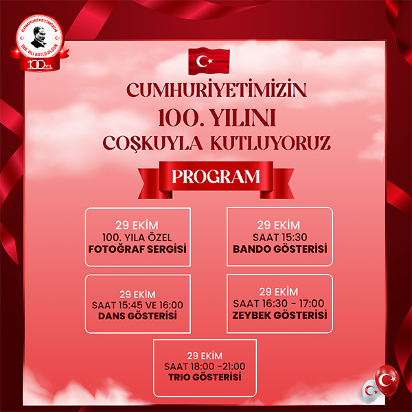 Özdilek Turgutlu’da Cumhuriyetimizin 100. Yılını Coşkuyla Kutluyoruz! 