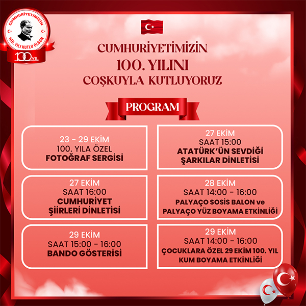 Özdilek Düzce’de Cumhuriyetimizin 100.Yılını Coşkuyla Kutluyoruz