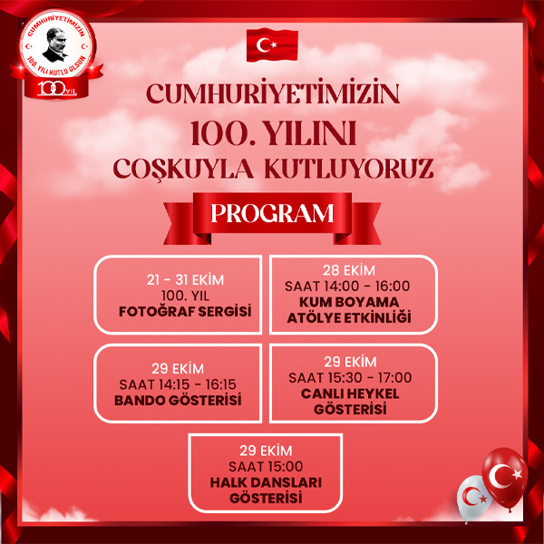 Özdilek Afyonkarahisar’da  Cumhuriyetimizin 100. Yılını Coşkuyla Kutluyoruz!
