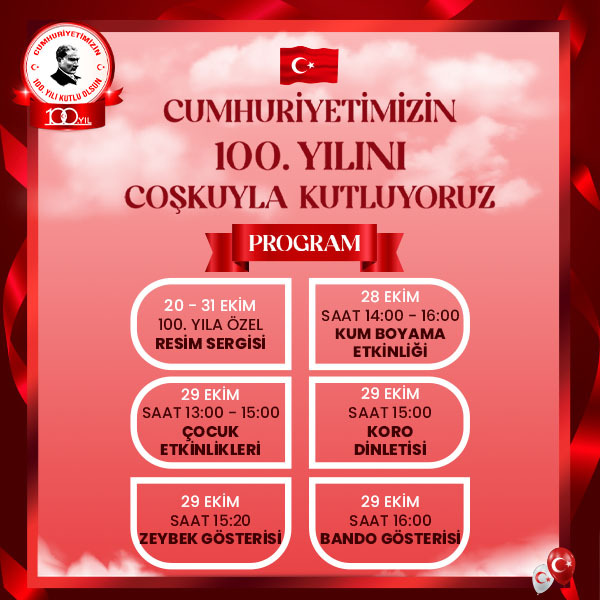 Özdilek Bolu’ da Cumhuriyetimizin 100.Yılını Coşkuyla Kutluyoruz