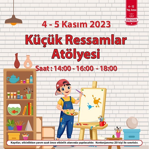 Özdilek Eskişehir'de Küçük Ressamlar Atölyesi