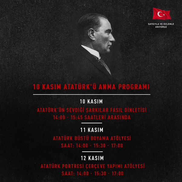 Özdilek İzmir'de Ata'mızı Saygı ve Özlemle Anıyoruz!