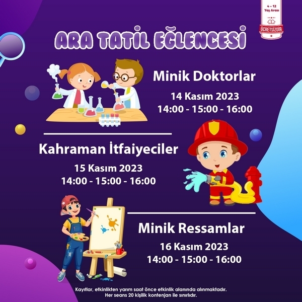Özdilek Uşak’ta Ara Tatile Özel Meslek Atölyeleri Etkinlikleri! 