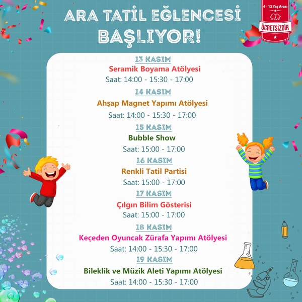 Ara Tatil Eğlencesi Özdilek İzmir'de