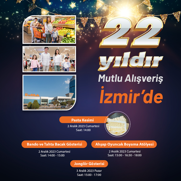 Mutlu Alışverişin Adresi Özdilek İzmir 22. Yılını Kutluyor!