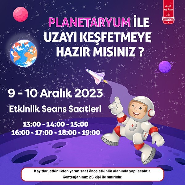 Özdilek Eskişehir'de Planetaryum İle Uzayı Keşfetmeye Hazır mısınız?
