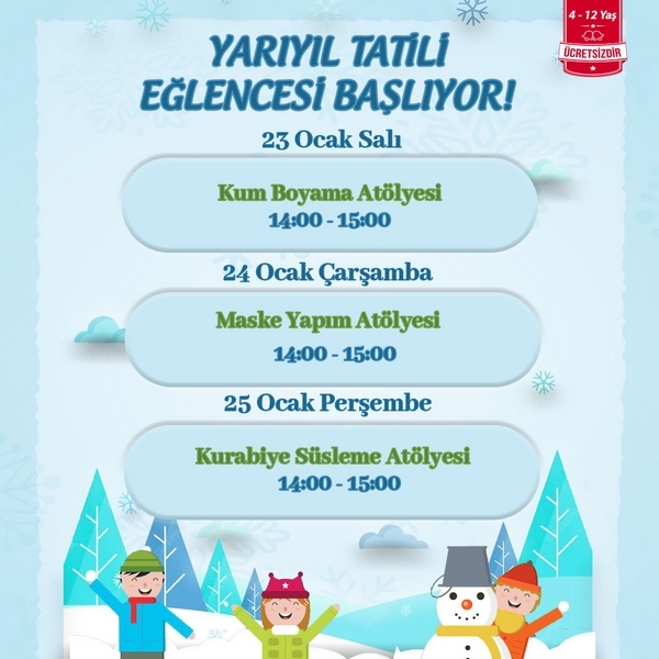 Özdilek Uşak’ta Yarıyıl Tatiline Özel Etkinlikler
