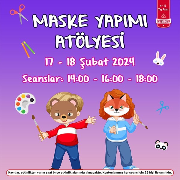 Özdilek Eskişehir'de Maske Yapımı Atölyesi
