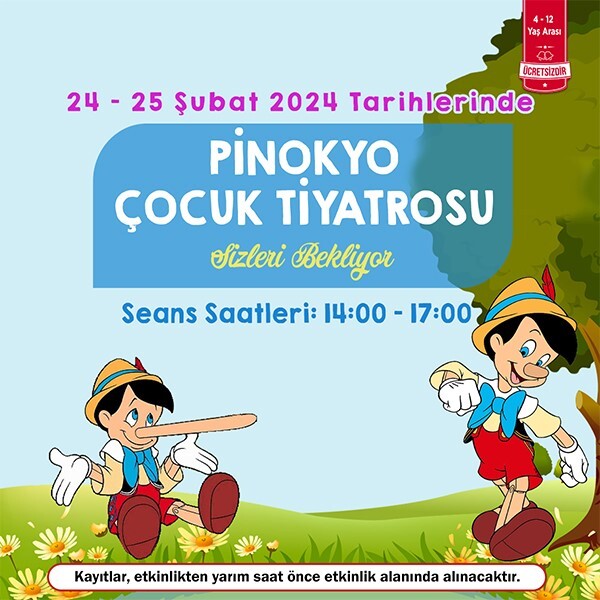 Özdilek Eskişehir'de Pinokyo Çocuk Tiyatrosu