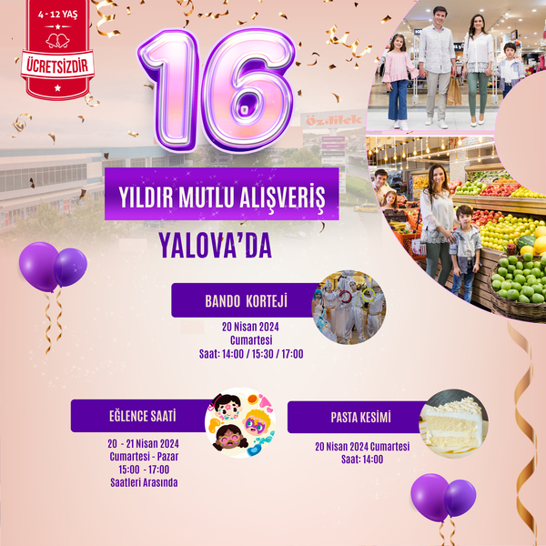 Özdilek Yalova 16. Yaşını Kutluyor! 