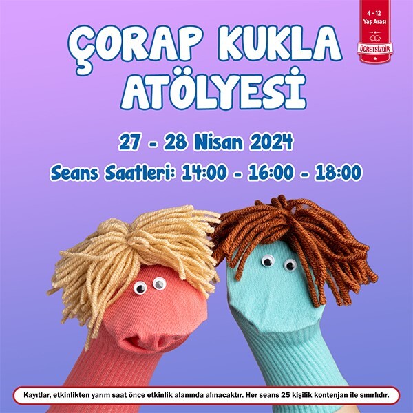 Özdilek Eskişehir'de Çorap Kukla Atölyesi