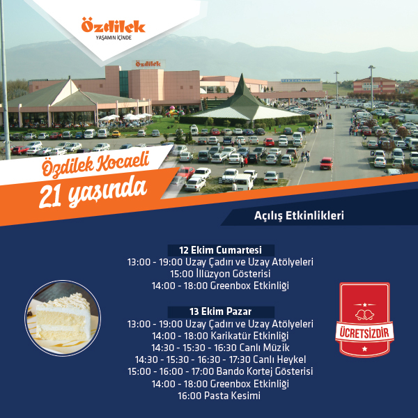 Özdilek Kocaeli'de Açılış Yıl Dönümü Etkinlikleri