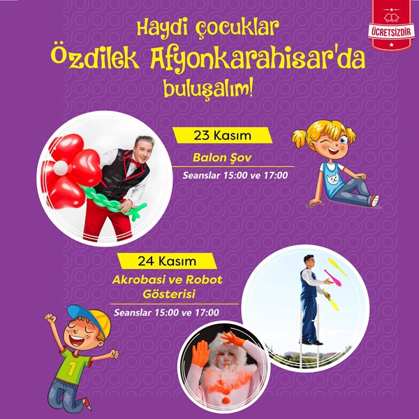 Özdilek Afyonkarahisar'da Ara Tatil Etkinlikleri!
