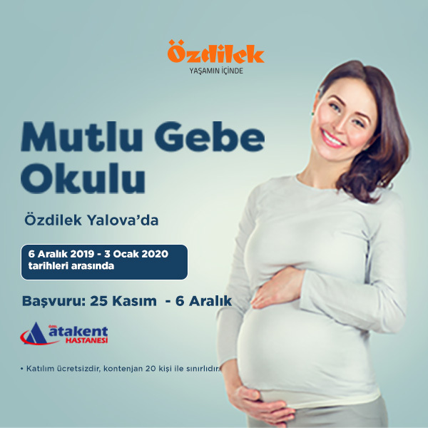 Özdilek Yalova'da Mutlu Gebe Okulu