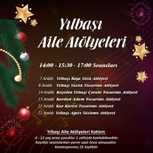 Özdilek İzmir'de Yılbaşı Aile Atölyeleri