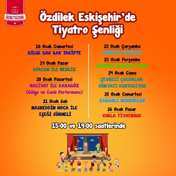 Özdilek Eskişehir’de Tiyatro Şenliği Başlıyor