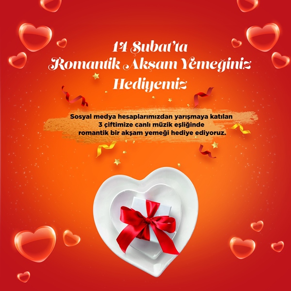 14 Şubat'ta Romantik Akşam Yemeği Hediyeniz Özdilek Afyonkarahisar'dan