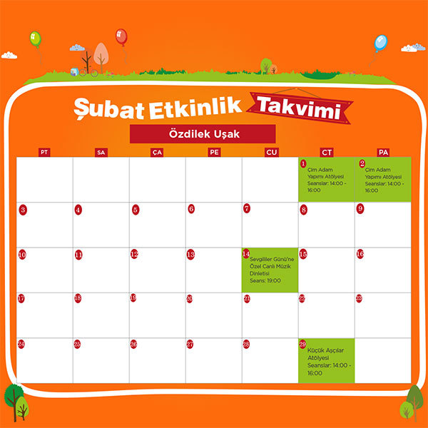 Haydi Çocuklar Keyifli Etkinlikler için Özdilek Uşak’a!