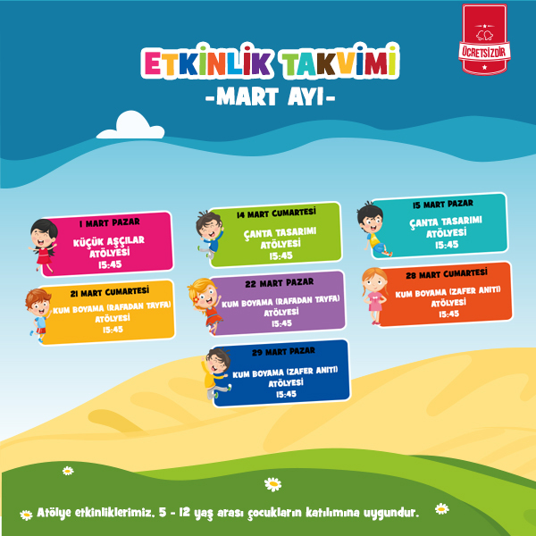 Haydi Çocuklar Keyifli Etkinlikler için Özdilek Turgutlu’ya!