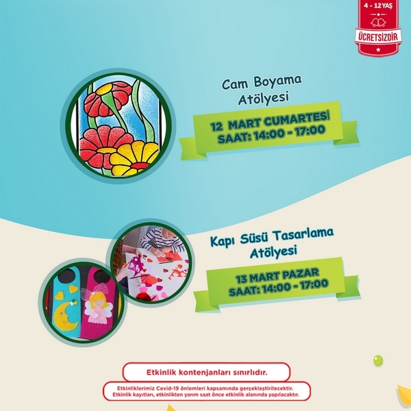 Cam Boyama ve Kapı Süsü Tasarlama Atölyesi Özdilek Uşak'ta Sizlerle!