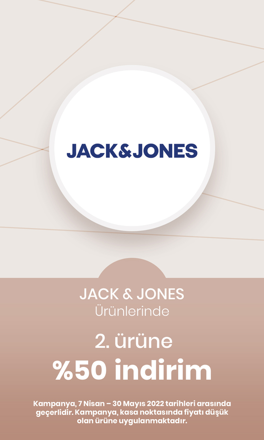 Jack Jones Ürünlerinde 2.si %50 İndirimli 