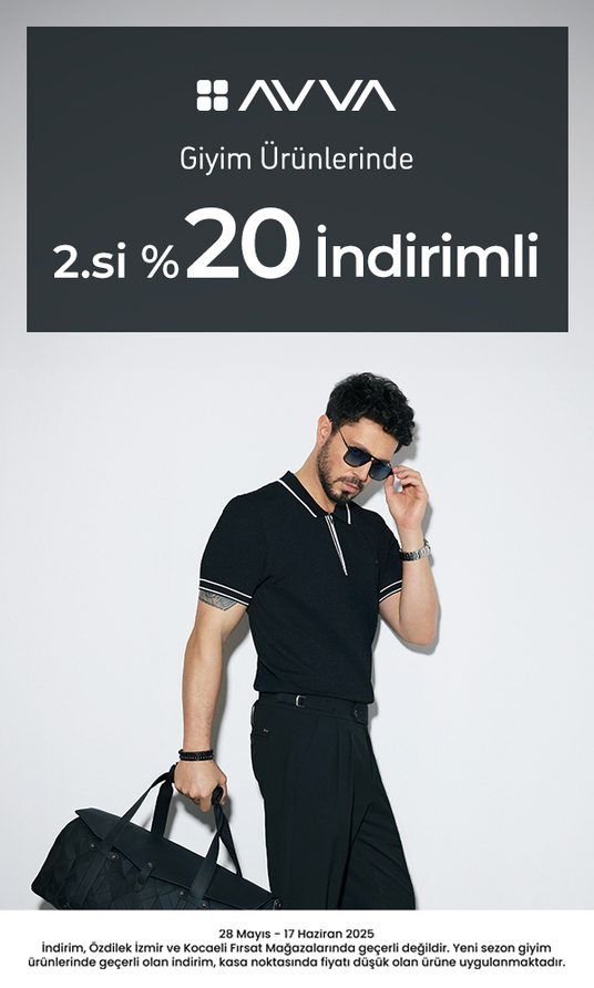 Avva Giyim Ürünlerinde 2.si %20 İndirimli 