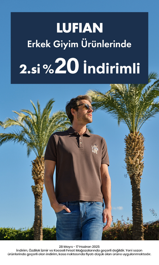 LUFIAN Erkek Giyim Ürünlerinde 2.si %20 İndirimli 