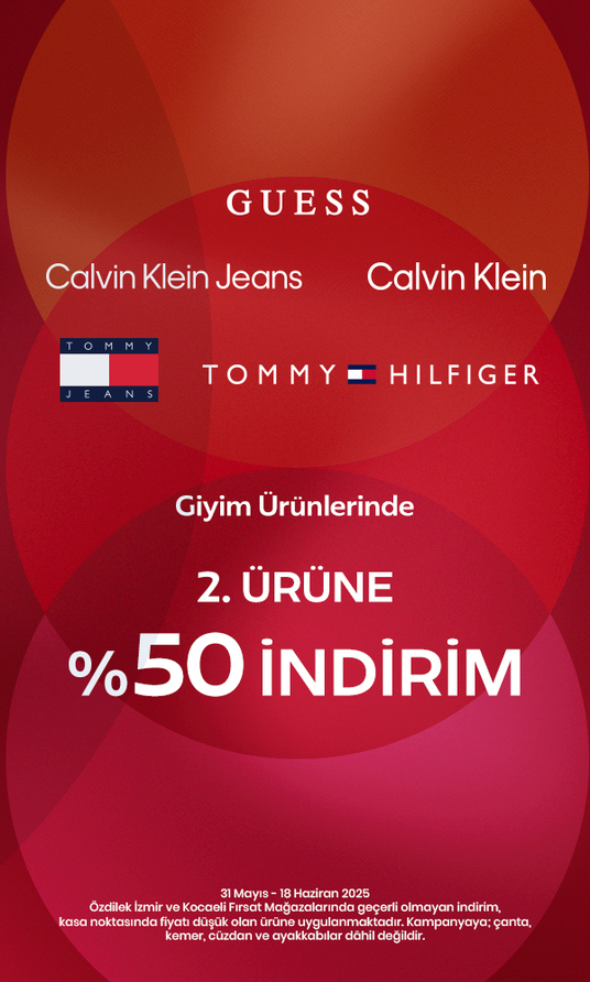 Guess Giyim Ürünlerinde 2. Ürüne %50 İndirim 